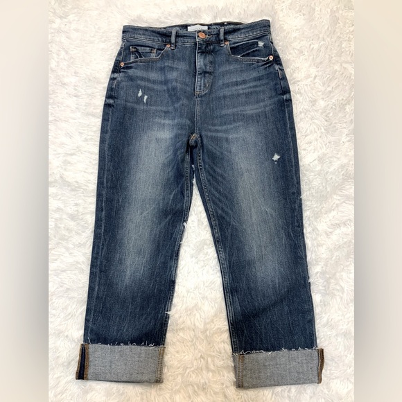 Loft Women’s Denim High Waist Straight Crop Capris - Picture 1 of 10